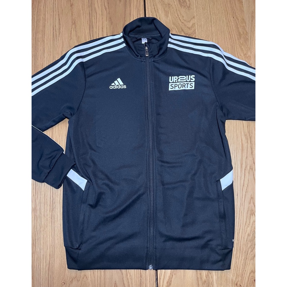 Adidas Track Jacket Mens Medium Black Up2Us Sports AmeriCorps Gorpcore